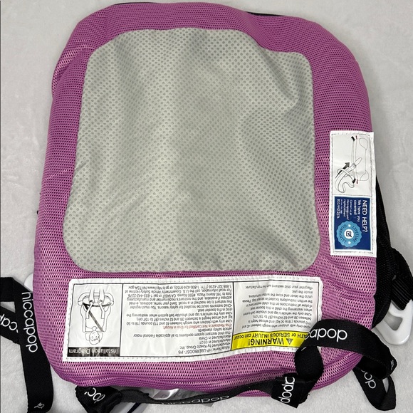 Hiccapop Children’s Inflatable Pink and Black Booster Seat - Picture 3 of 7